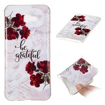 Rose Soft TPU Marble Pattern Phone Case for Samsung Galaxy J4 Plus(6.0 inch)