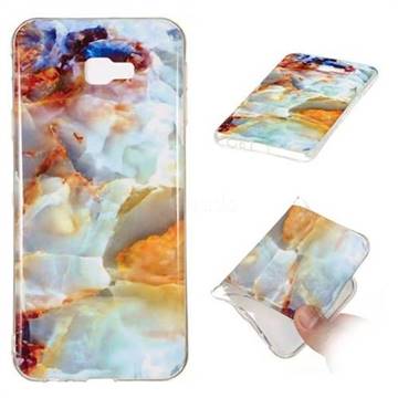 Fire Cloud Soft TPU Marble Pattern Phone Case for Samsung Galaxy J4 Plus(6.0 inch)