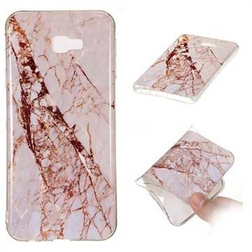 White Crushed Soft TPU Marble Pattern Phone Case for Samsung Galaxy J4 Plus(6.0 inch)