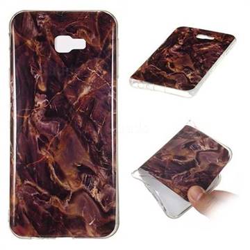 Brown Soft TPU Marble Pattern Phone Case for Samsung Galaxy J4 Plus(6.0 inch)