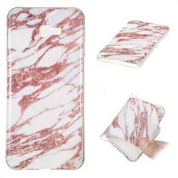 Rose Gold Grain Soft TPU Marble Pattern Phone Case for Samsung Galaxy J4 Plus(6.0 inch)
