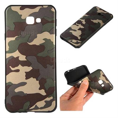 Camouflage Soft TPU Back Cover for Samsung Galaxy J4 Plus(6.0 inch) - Gold Green
