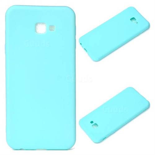 Candy Soft Silicone Protective Phone Case for Samsung Galaxy J4 Plus(6.0 inch) - Light Blue