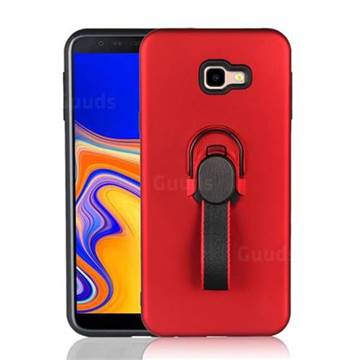 Raytheon Multi-function Ribbon Stand Back Cover for Samsung Galaxy J4 Plus(6.0 inch) - Red