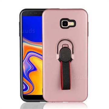 Raytheon Multi-function Ribbon Stand Back Cover for Samsung Galaxy J4 Plus(6.0 inch) - Rose Gold