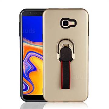 Raytheon Multi-function Ribbon Stand Back Cover for Samsung Galaxy J4 Plus(6.0 inch) - Golden