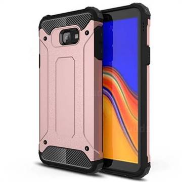 King Kong Armor Premium Shockproof Dual Layer Rugged Hard Cover for Samsung Galaxy J4 Plus(6.0 inch) - Rose Gold