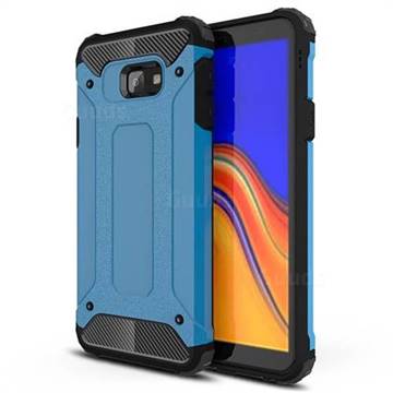 King Kong Armor Premium Shockproof Dual Layer Rugged Hard Cover for Samsung Galaxy J4 Plus(6.0 inch) - Sky Blue