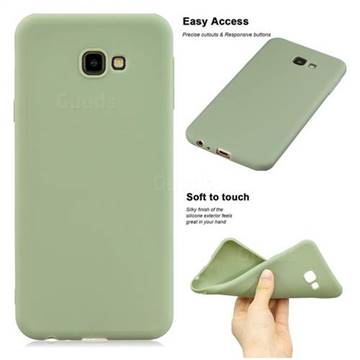 Soft Matte Silicone Phone Cover for Samsung Galaxy J4 Plus(6.0 inch) - Bean Green