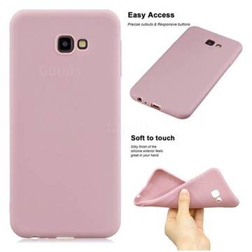 Soft Matte Silicone Phone Cover for Samsung Galaxy J4 Plus(6.0 inch) - Lotus Color