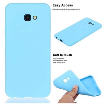 Soft Matte Silicone Phone Cover for Samsung Galaxy J4 Plus(6.0 inch) - Sky Blue