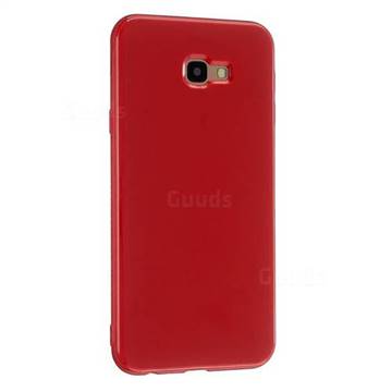 2mm Candy Soft Silicone Phone Case Cover for Samsung Galaxy J4 Plus(6.0 inch) - Hot Red