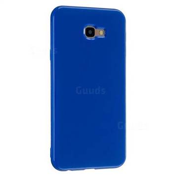 2mm Candy Soft Silicone Phone Case Cover for Samsung Galaxy J4 Plus(6.0 inch) - Navy Blue