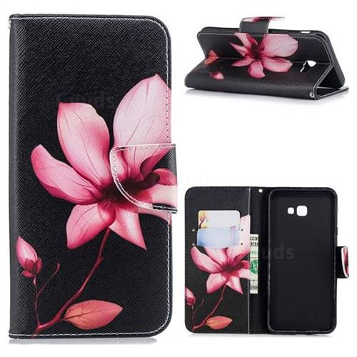 Lotus Flower Leather Wallet Case for Samsung Galaxy J4 Plus(6.0 inch)