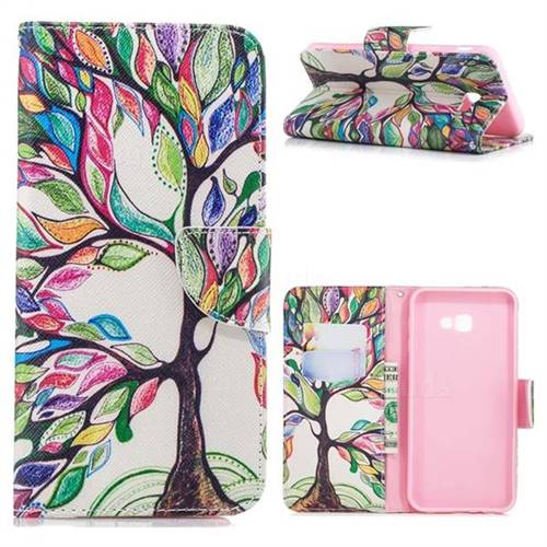 The Tree of Life Leather Wallet Case for Samsung Galaxy J4 Plus(6.0 inch)