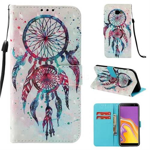 ColorDrops Wind Chimes 3D Painted Leather Wallet Case for Samsung Galaxy J4 Plus(6.0 inch)