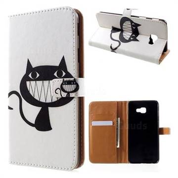 Proud Cat Leather Wallet Case for Samsung Galaxy J4 Plus(6.0 inch)