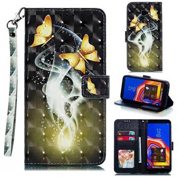 Dream Butterfly 3D Painted Leather Phone Wallet Case for Samsung Galaxy J4 Plus(6.0 inch)