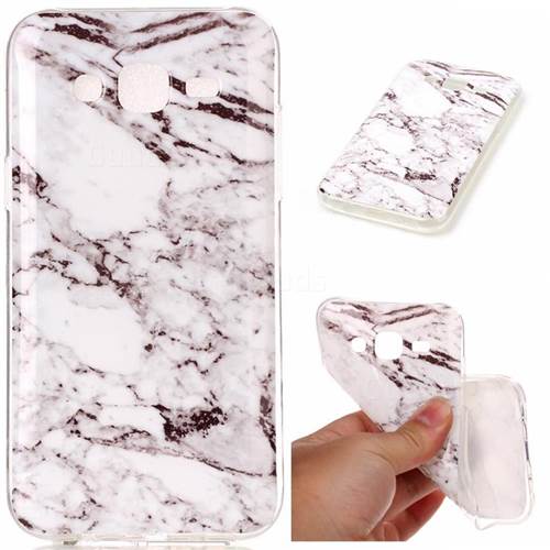 White Soft TPU Marble Pattern Case for Samsung Galaxy J5