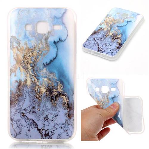 Sea Blue Soft TPU Marble Pattern Case for Samsung Galaxy J5
