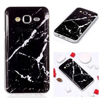 Black Rough white Soft TPU Marble Pattern Phone Case for Samsung Galaxy J5 2015 J500