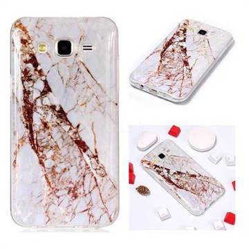 White Crushed Soft TPU Marble Pattern Phone Case for Samsung Galaxy J5 2015 J500