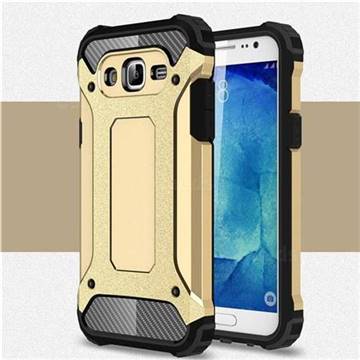 King Kong Armor Premium Shockproof Dual Layer Rugged Hard Cover for Samsung Galaxy J5 2015 J500 - Champagne Gold