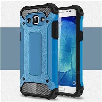 King Kong Armor Premium Shockproof Dual Layer Rugged Hard Cover for Samsung Galaxy J5 2015 J500 - Sky Blue