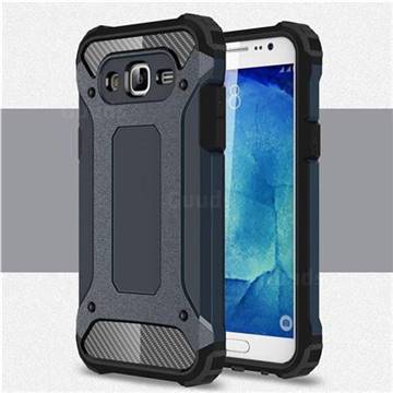 King Kong Armor Premium Shockproof Dual Layer Rugged Hard Cover for Samsung Galaxy J5 2015 J500 - Navy