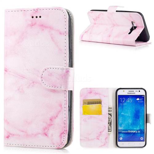 Pink Marble PU Leather Wallet Case for Samsung Galaxy J5 2015 J500