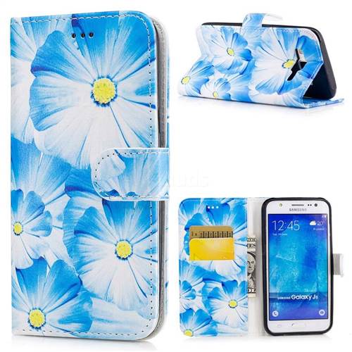 Orchid Flower PU Leather Wallet Case for Samsung Galaxy J5 2015 J500