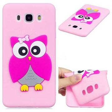 Pink Owl Soft 3D Silicone Case for Samsung Galaxy J5 2016 J510