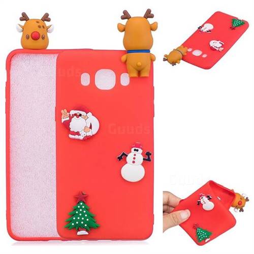 Red Elk Christmas Xmax Soft 3D Silicone Case for Samsung Galaxy J5 2016 J510