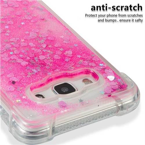 Dynamic Liquid Glitter Sand Quicksand Tpu Case For Samsung Galaxy J5 2016 J510 Pink Love Heart 1124