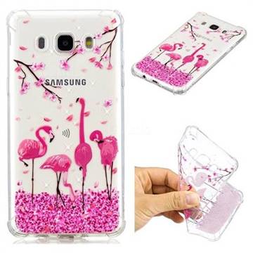 Cherry Flamingo Anti-fall Clear Varnish Soft TPU Back Cover for Samsung Galaxy J5 2016 J510