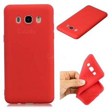 Candy TPU Soft Back Phone Cover for Samsung Galaxy J5 2016 J510 - Red
