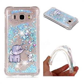 Bubble Jumbo Rabbit Dynamic Liquid Glitter Sand Quicksand Star TPU Case for Samsung Galaxy J5 2016 J510