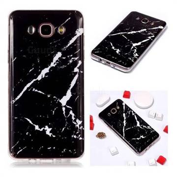 Black Rough white Soft TPU Marble Pattern Phone Case for Samsung Galaxy J5 2016 J510
