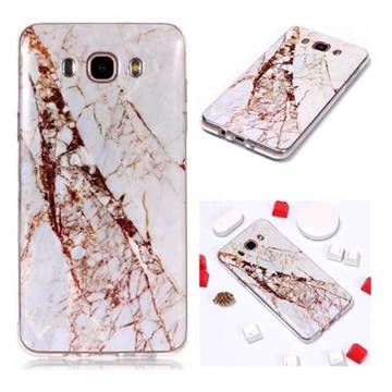 White Crushed Soft TPU Marble Pattern Phone Case for Samsung Galaxy J5 2016 J510