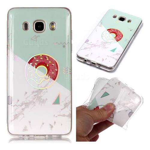 Donuts Marble Pattern Bright Color Laser Soft TPU Case for Samsung Galaxy J5 2016 J510