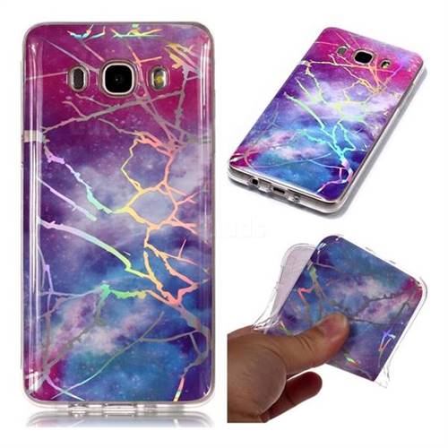 Dream Sky Marble Pattern Bright Color Laser Soft TPU Case for Samsung Galaxy J5 2016 J510