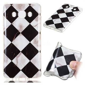 Black and White Matching Soft TPU Marble Pattern Phone Case for Samsung Galaxy J5 2016 J510