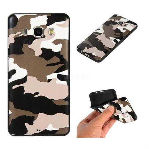 Camouflage Soft TPU Back Cover for Samsung Galaxy J5 2016 J510 - Black White
