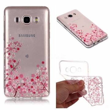 Cherry Blossom Super Clear Soft TPU Back Cover for Samsung Galaxy J5 2016 J510