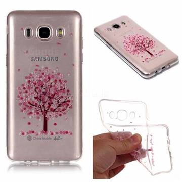 Cherry Flower Tree Super Clear Soft TPU Back Cover for Samsung Galaxy J5 2016 J510