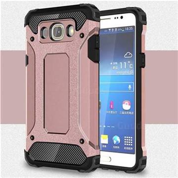 King Kong Armor Premium Shockproof Dual Layer Rugged Hard Cover for Samsung Galaxy J5 2016 J510 - Rose Gold