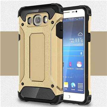 King Kong Armor Premium Shockproof Dual Layer Rugged Hard Cover for Samsung Galaxy J5 2016 J510 - Champagne Gold