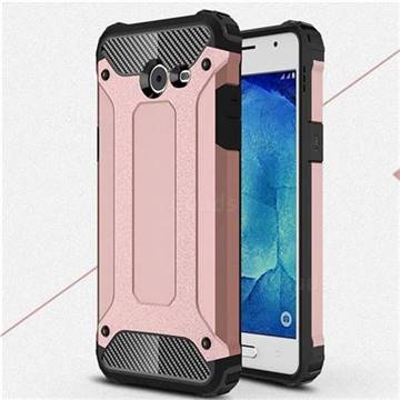 King Kong Armor Premium Shockproof Dual Layer Rugged Hard Cover for Samsung Galaxy J5 2017 US Edition - Rose Gold