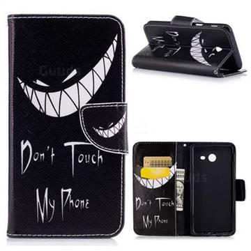 Crooked Grin Leather Wallet Case for Samsung Galaxy J5 2017 J5 US Edition