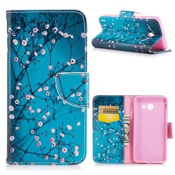 Blue Plum Leather Wallet Case for Samsung Galaxy J5 2017 J5 US Edition